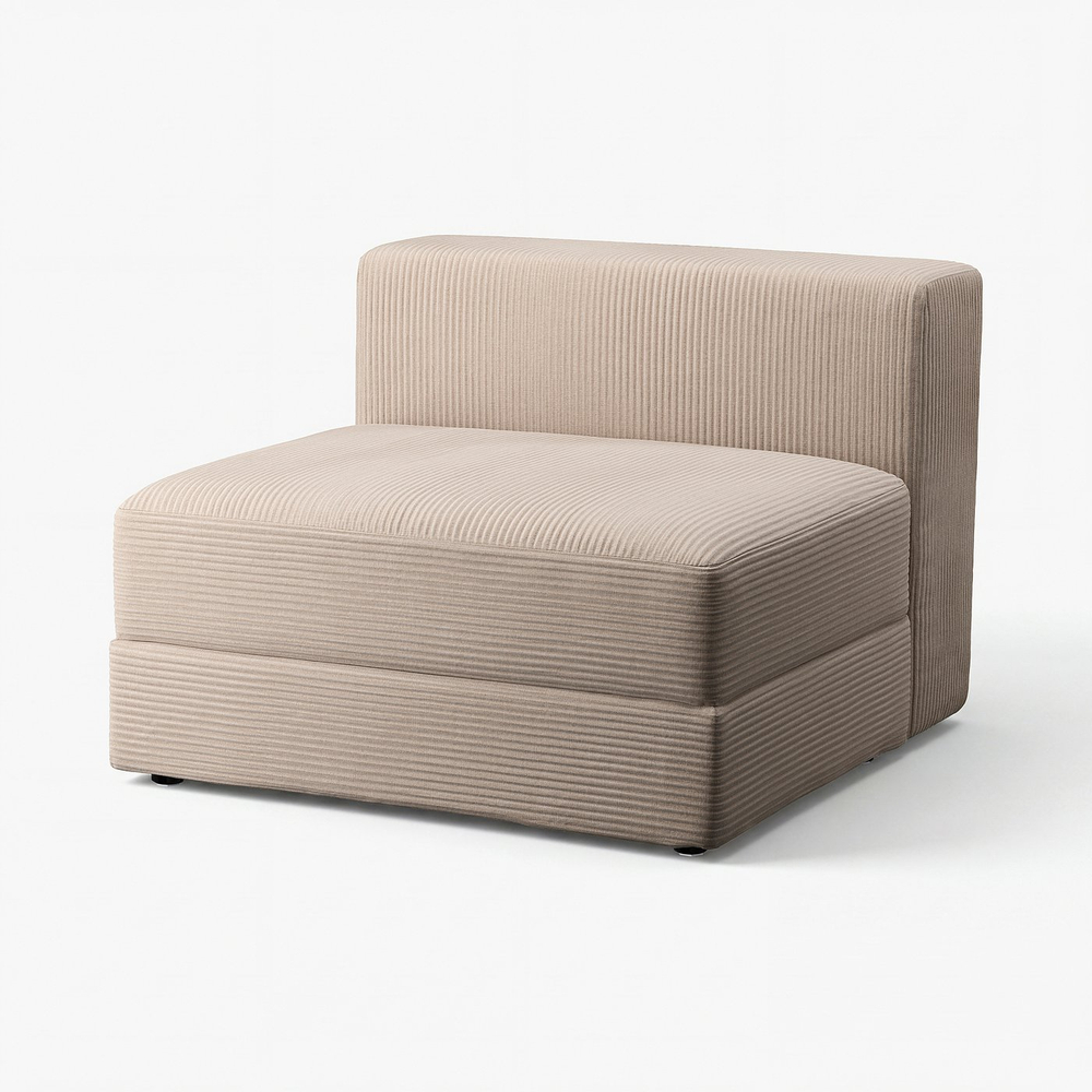 IKEA JÄTTEBO  (ИКЕА ЙЭТТЕБО)  -  Чехол на модуль 1,5-местный с ящиком - Самсала серо-бежевый