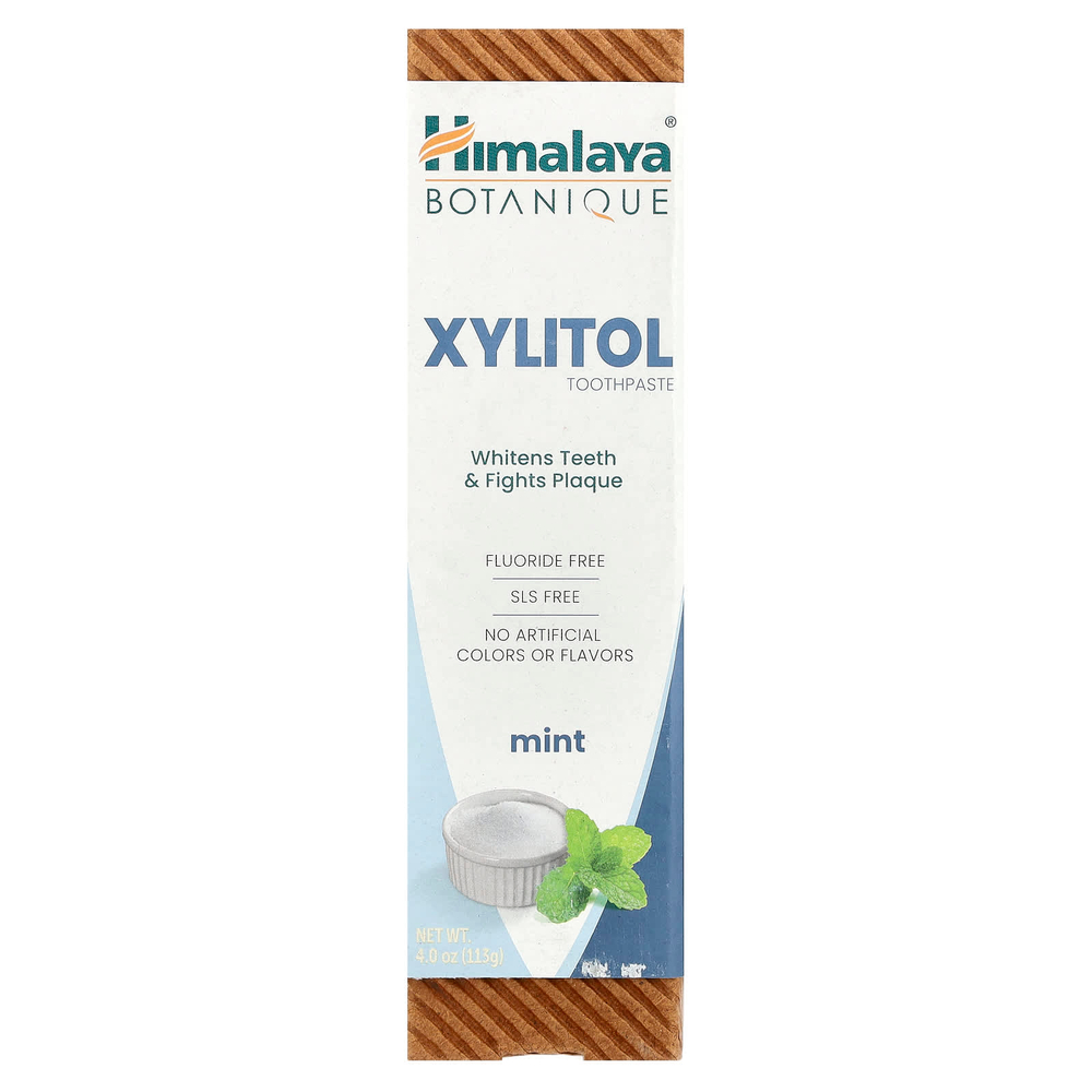 Himalaya, Зубная паста с ксилитолом, мята, 113 г (4 унции)