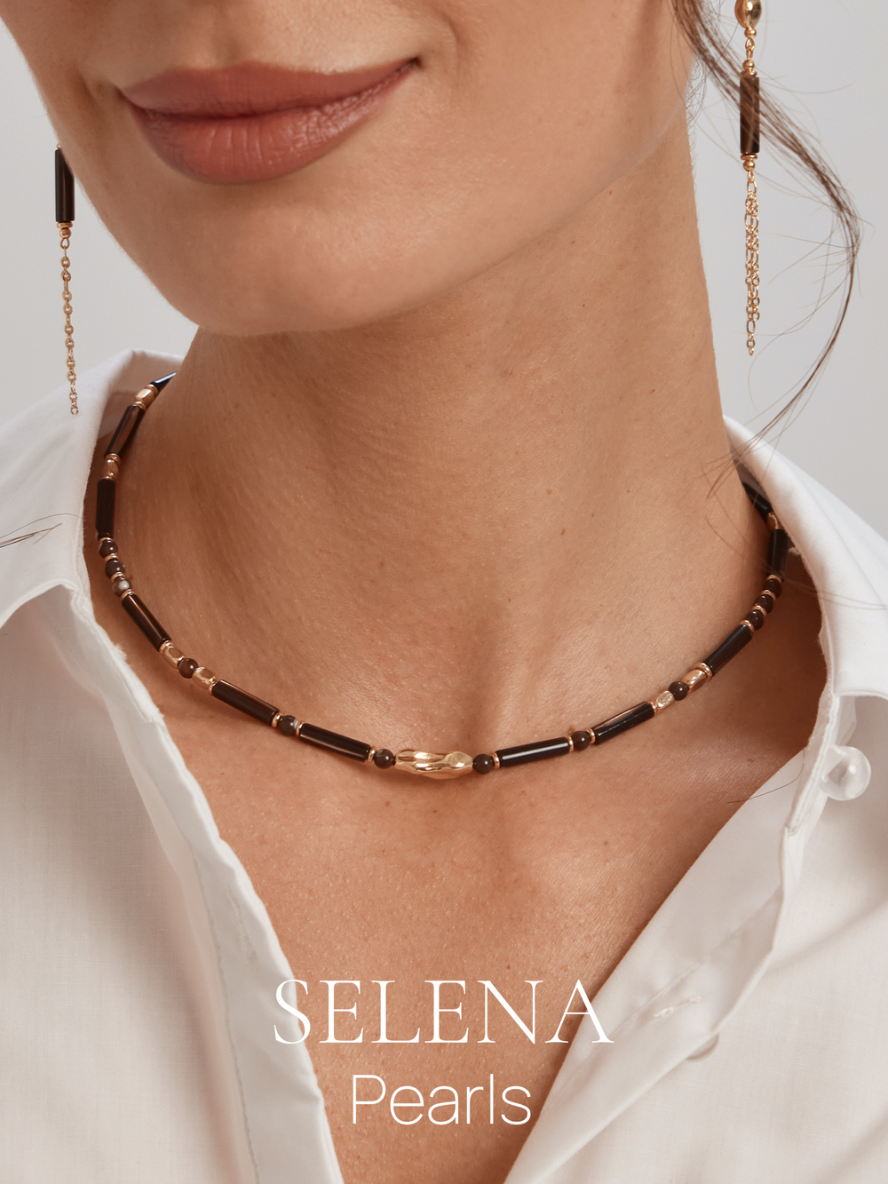 91003423 Колье Selena Pearls