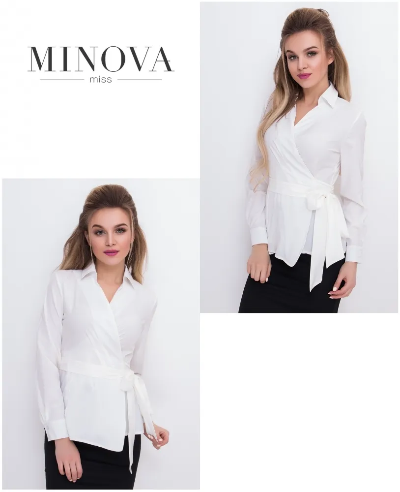 Блуза 3007-белый Minova