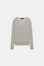 СВИТЕР ИЗ 100% ШЕРСТИ С V-ОБРАЗНЫМ ВЫРЕЗОМ — ZARA