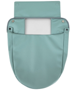 Детская коляска Roan Esso Кожа 3 в 1 с автокреслом Pituso Baesa Pro Black ESSK/214/1 Misti Mint/Grey/руч.Черный