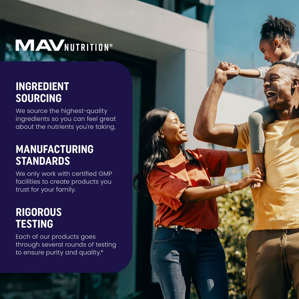 MAV Nutrition, успокаивающие жевательные таблетки с магнием для детей, со вкусом клубники, 60 жевательных таблеток