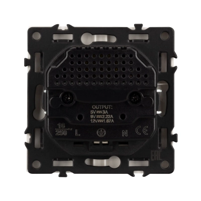 Механизм розетки с USB зарядкой SCT-NOBE-MUAC-SFPL-GD (230V, 16A) (Arlight, -)