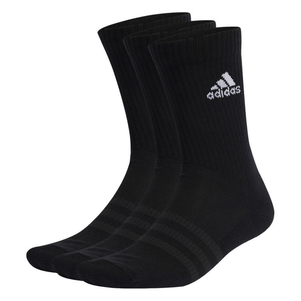 Носки теннисные Adidas Cushioned Crew Socks 3P - black/white