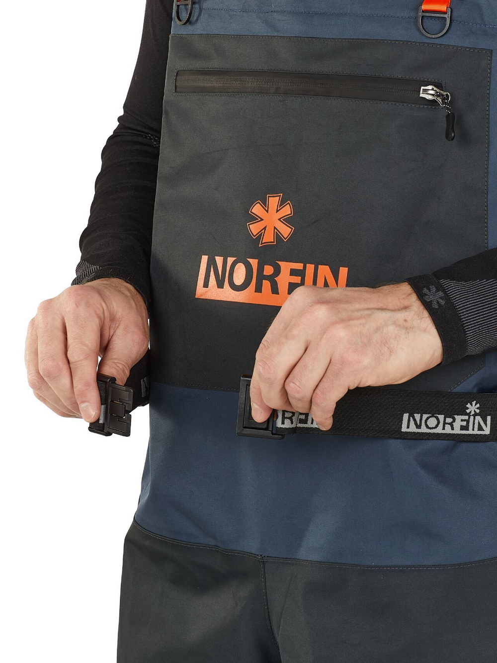 Полукомбинезон забродный Norfin PILOT BOOTFOOT р.45-XLS с сапогами резина