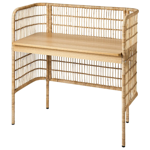 Письменный стол IKEA FRYKSAS, Ротанг, 110x54 см