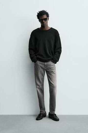 ZARA БАЗОВЫЕ ДЖИНСЫ SLIM FIT, СВЕТЛО-СЕРЫЙ
