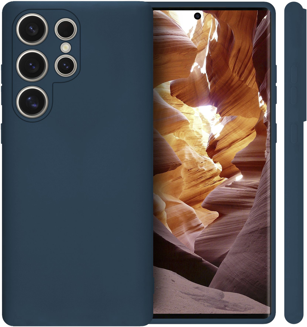 Мягкий Soft Touch чехол из силикона для SAMSUNG GALAXY S24 ULTRA с бархатной подкладкой