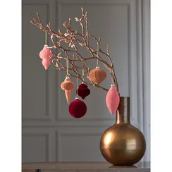 Набор ёлочных украшений velvet mood из коллекции new year essential, 6 шт.