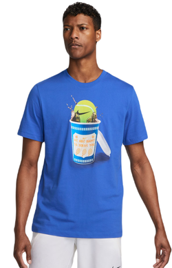 Мужская теннисная футболка Nike Court Tennis T-Shirt - game royal