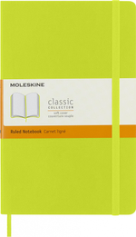 Блокнот Moleskine Classic Soft (QP616C2) Large 130х210мм 240стр. линейка мягкая обложка лайм