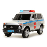 Модель ин. пласт. "Lada 4x4 Urban.Полиция" 19,5см, свет-звук, 2 кноп, коробка URBANBLACK-20PLPOL-SR (Те