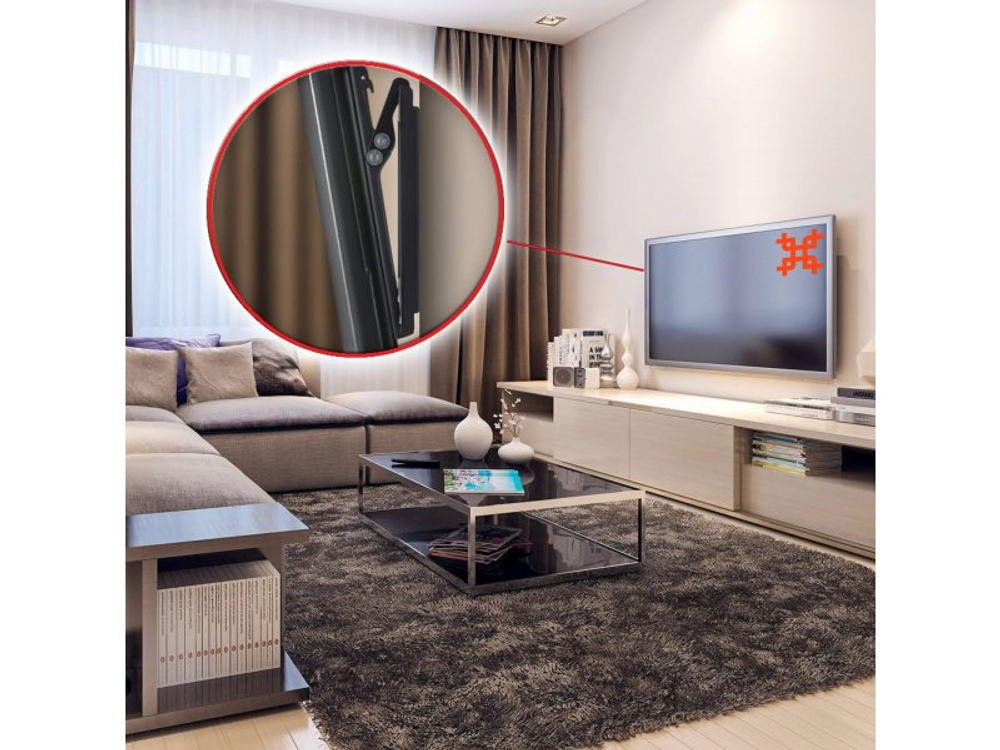 Наклонный кронштейн Uniteki TM1206 черный