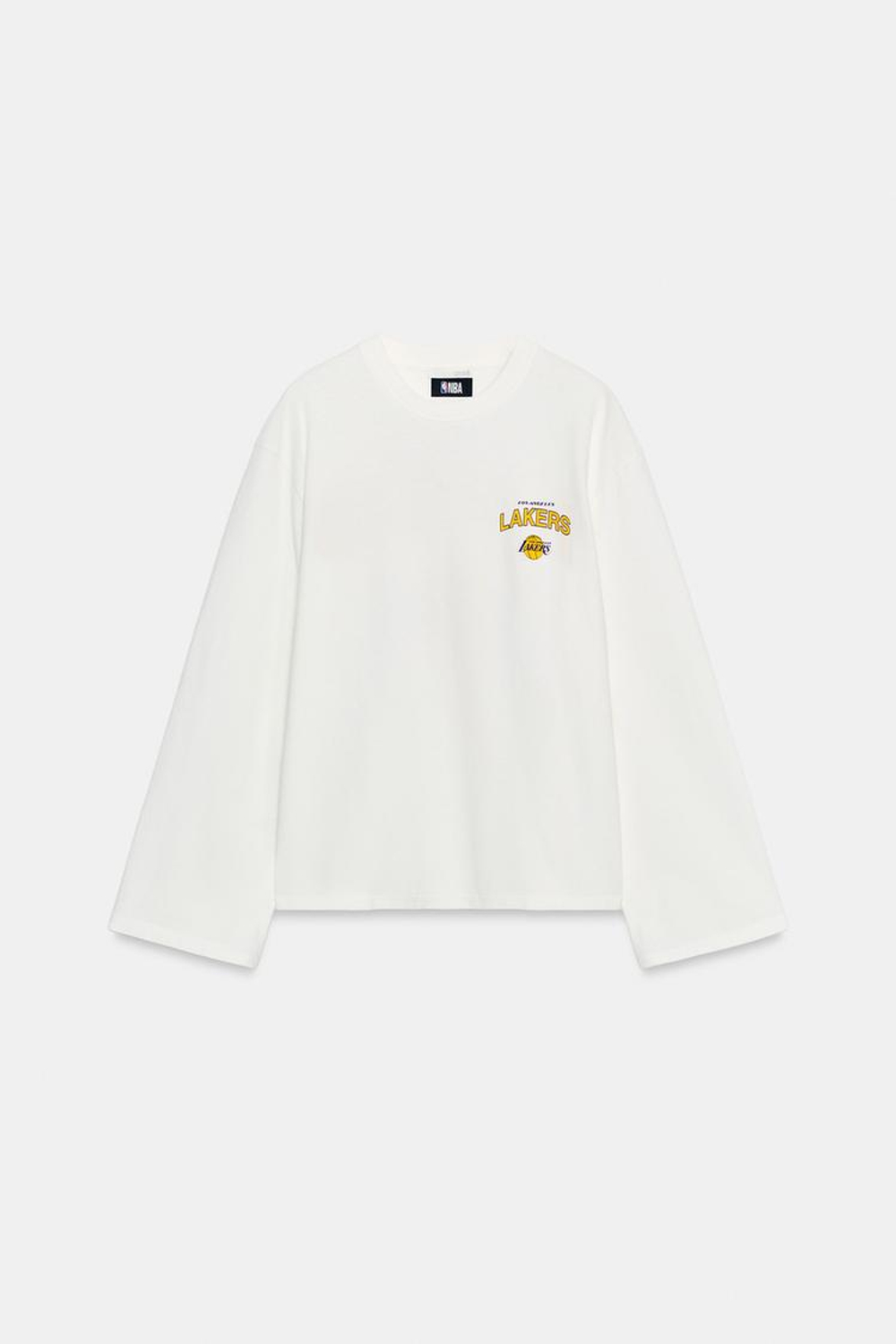 ZARA ФУТБОЛКА NBA LOS ANGELES LAKERS, БЕЛЫЙ