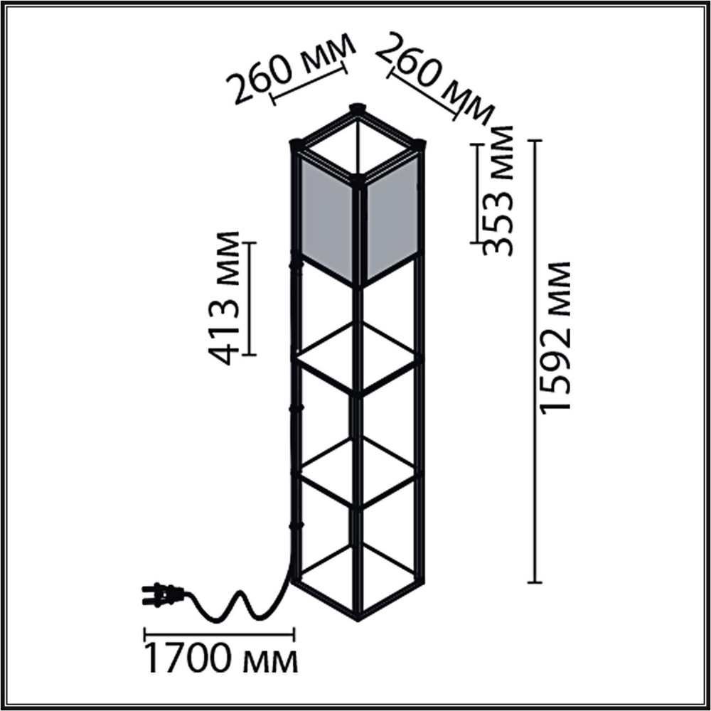 8089/1F COMFI LN26 459 белый, дерево/текстиль Торшер Е27 1*60W 220V PRACTIC
