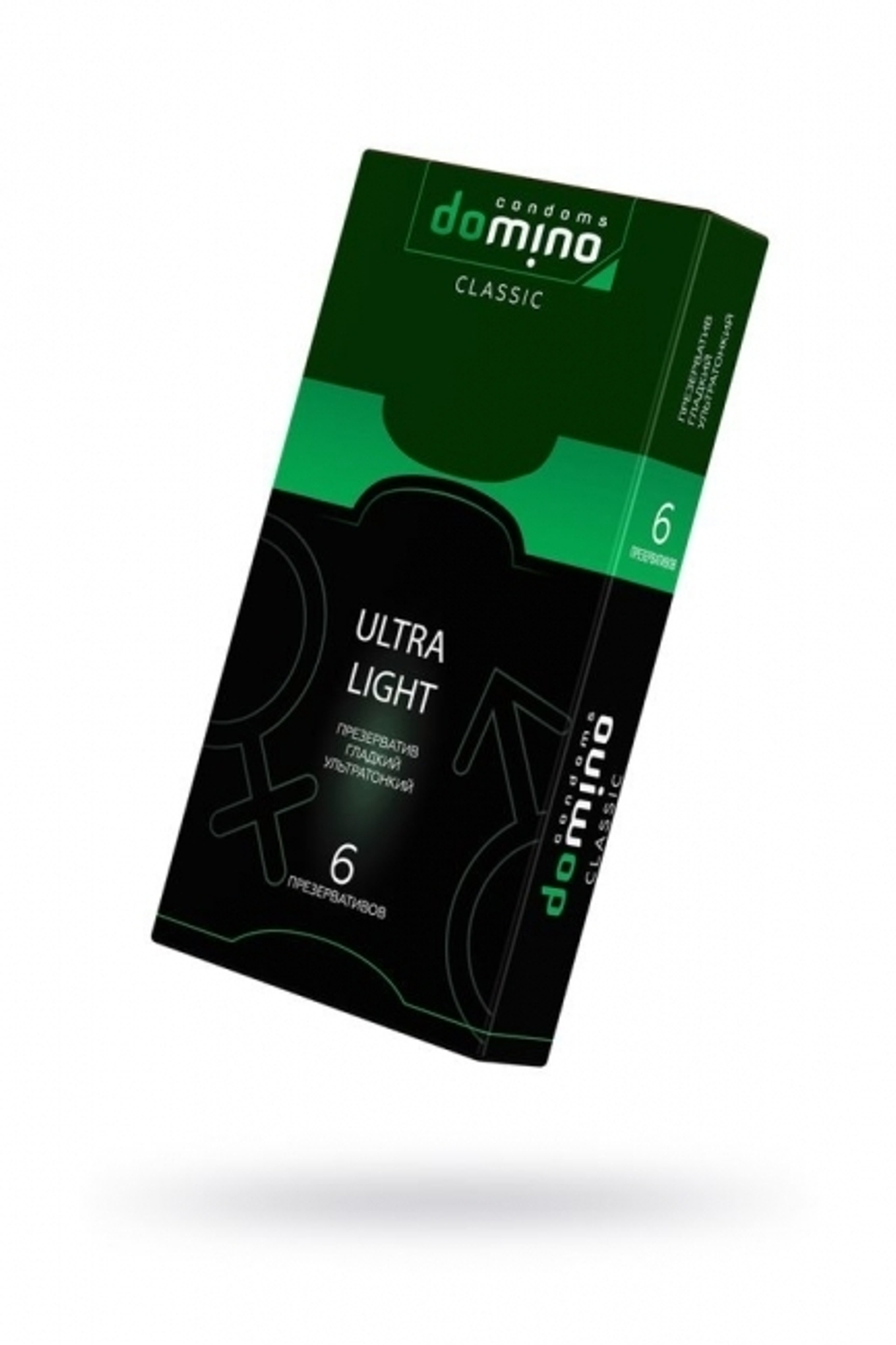 Презервативы Domino, classic, ultra light, латекс, 18 см, 5,2 см, 6 шт. (Цвет: прозрачный)