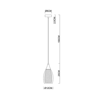 Подвесной светильник Arte Lamp BARRY A7951SP-1BK, 1хE14