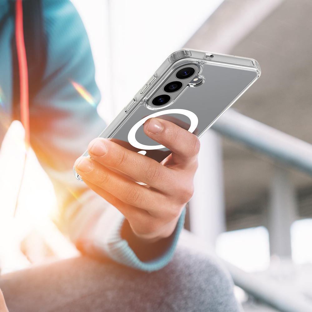 Прозрачный усиленный чехол с MagSafe для Samsung Galaxy S26 FE, серия Clin Mag Series от Dux Ducis
