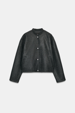 БОМБЕР ИЗ МЯГКОЙ ТКАНИ — ZARA