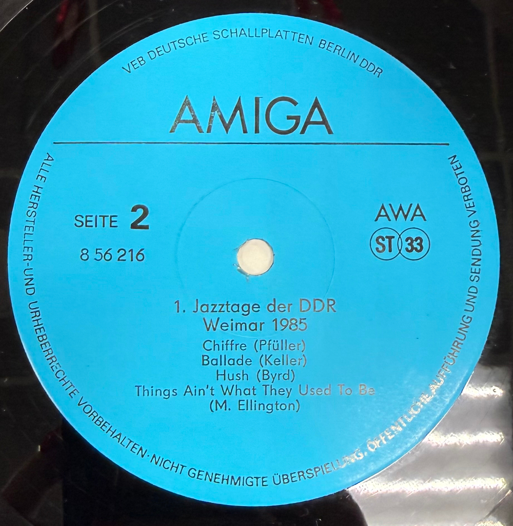 Виниловая пластинка Сборник – 1. Jazztage Der DDR - Weimar 1985 LP