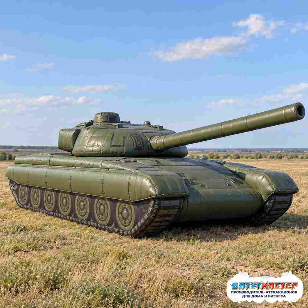 Надувной танк «Т-72 Стальной кулак», 9,5×3,6×2,2 м