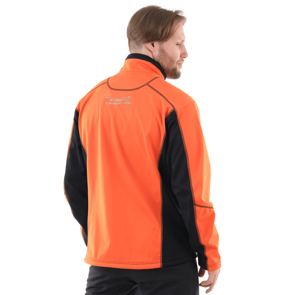 КУРТКА МУЖСКАЯ DRAGONFLY EXPLORER BLACK-ORANGE SOFTSHELL
