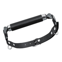 Черный кожаный кляп-трензель Bior Toys Notabu Real Leather NTB-80702