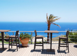 Стол пластиковый плетеный барный Siesta Contract Riva Bar, коричневый