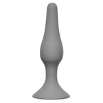 Маленькая анальная пробка на присоске Slim Anal Plug Small (10 см , серый ) (Цвет: серый)