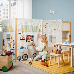 IKEA DUKTIG  (ИКЕА ДУКТИГ)  -  Игрушечный сервиз, 8 чашек/блюдец - разные цвета
