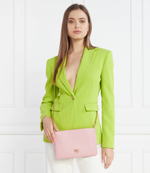 Кожаный клатч flat classic seta Pinko - розовый(100455 A0F1)
