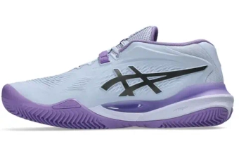 Женские Кроссовки теннисные Asics Gel-Resolution X Clay Night Energy - blue fade/gunmetal