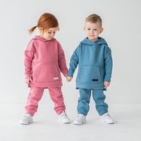 Худи с капюшоном "Пыльная роза" утепленное
