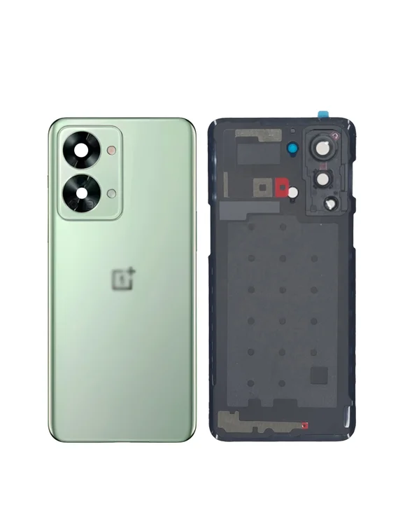 Задняя крышка для OnePlus Nord 2T зеленая (Jade Fog) со стеклом камеры