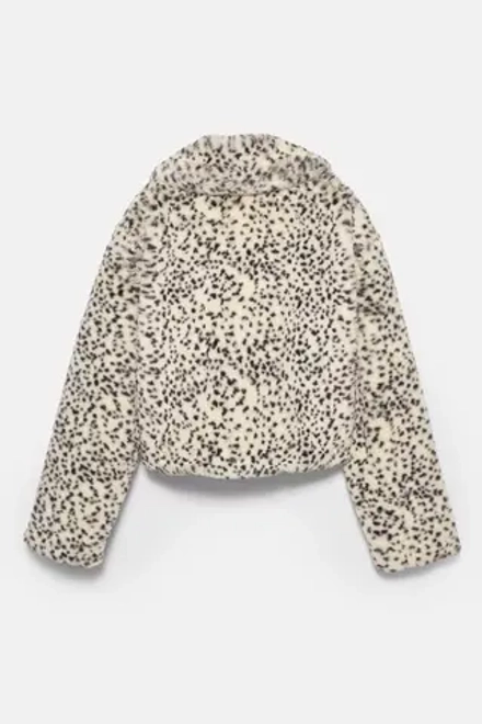 PULL&BEAR Шуба из искусственного меха с анималистическим принтом, разноцветный