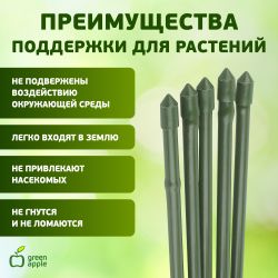 GCSB-11-150 GREEN APPLE Поддержка металл в пластике стиль бамбук 150cм o 11мм 5шт (Набор 5 шт) (20/ | GREEN APPLE