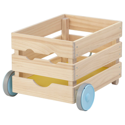 IKEA FLISAT  (ИКЕА ФЛИСАТ)  -  Ящик для игрушек на колёсиках 38x43x29 см