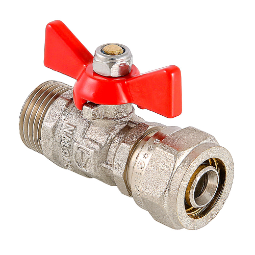 Кран шаровой под обжим 16*1/2" нар.     3993