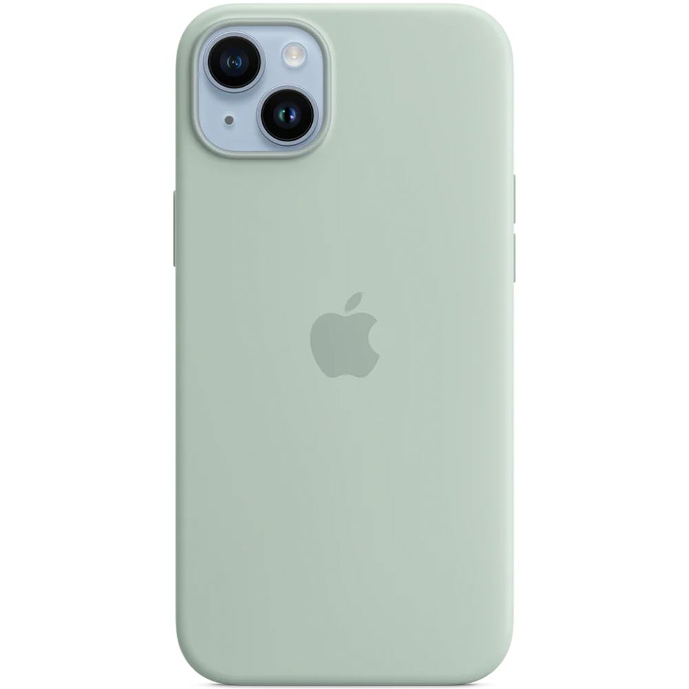Силиконовый чехол с поддержкой MagSafe Apple Silicone Case для iPhone 14 Plus, Succulent (Агава)