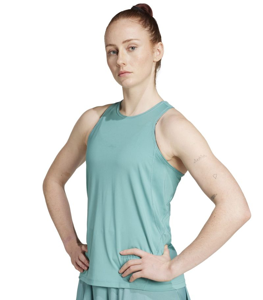 Женский теннисный топ Adidas Tennis Club Climacool - powder teal