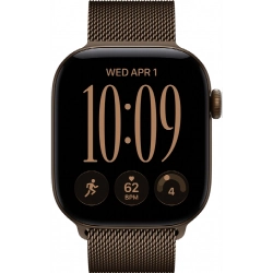 Apple Watch S12 46 mm Dark Bronze Aluminum Case | Dark Bronze Milanese Loop