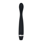 Черный вибростимулятор G-зоны Skinny G - 17,8 см. (Цвет: черный)