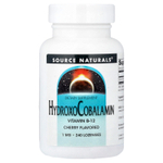 Source Naturals, гидроксикобаламин, со вкусом вишни, 1 мг, 240 пастилок