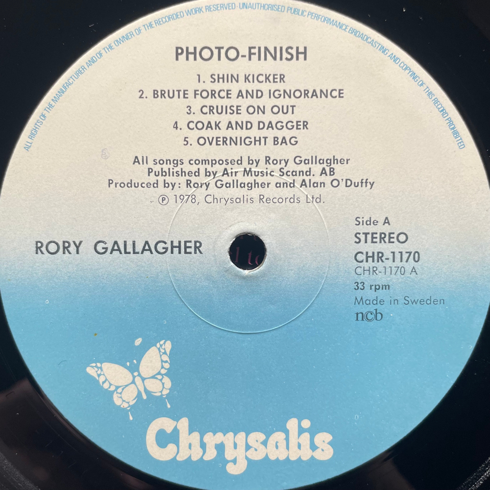 Rory Gallagher ‎– Photo-Finish (Швеция 1978г.)