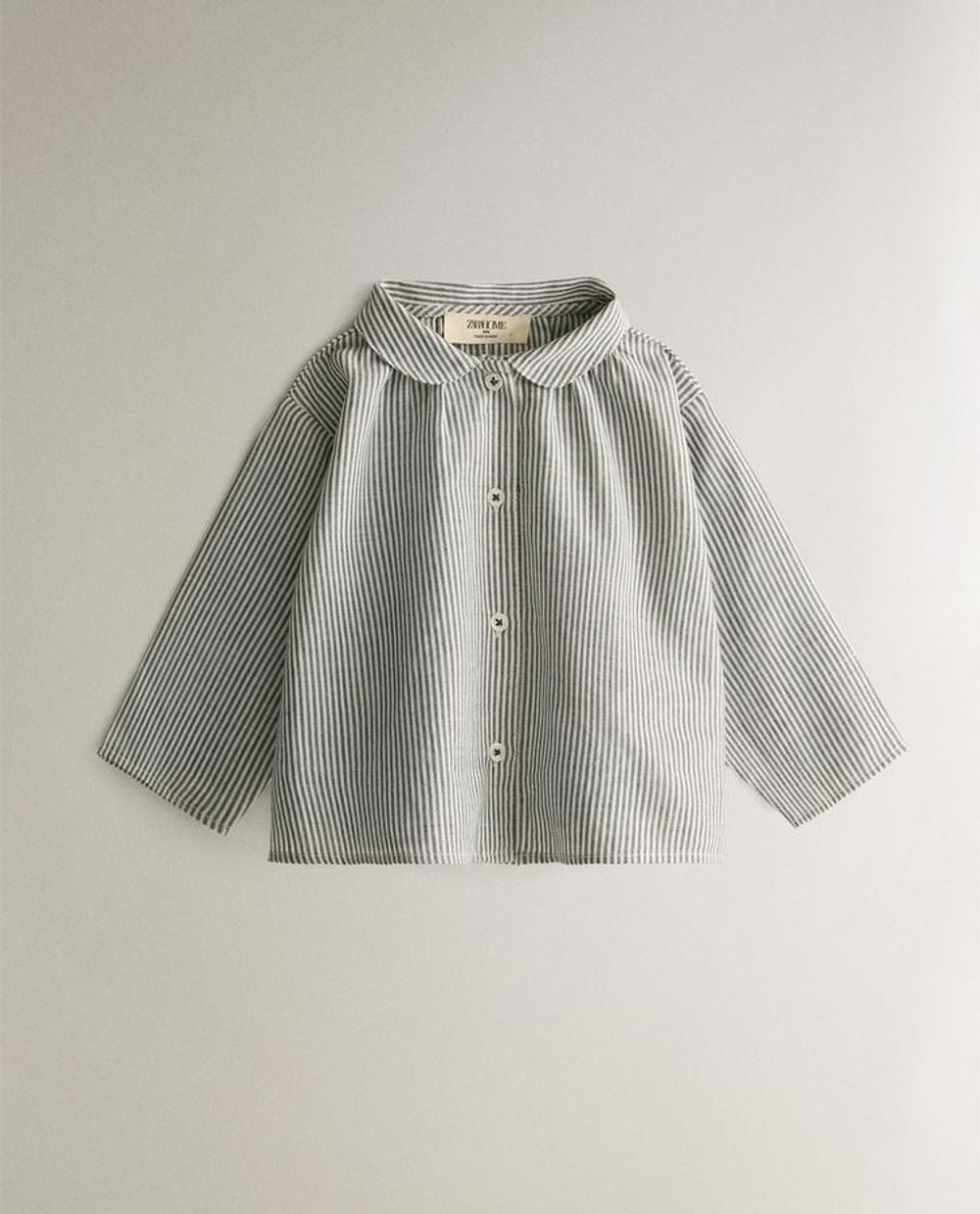ZARA HOME ДЕТСКАЯ РУБАШКА В ПОЛОСКУ, СИНИЙ