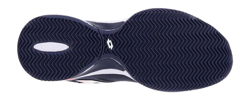 Женские Кроссовки теннисные Lotto Superrapida 200 II PRT W - navy blue/all white/coral fluo