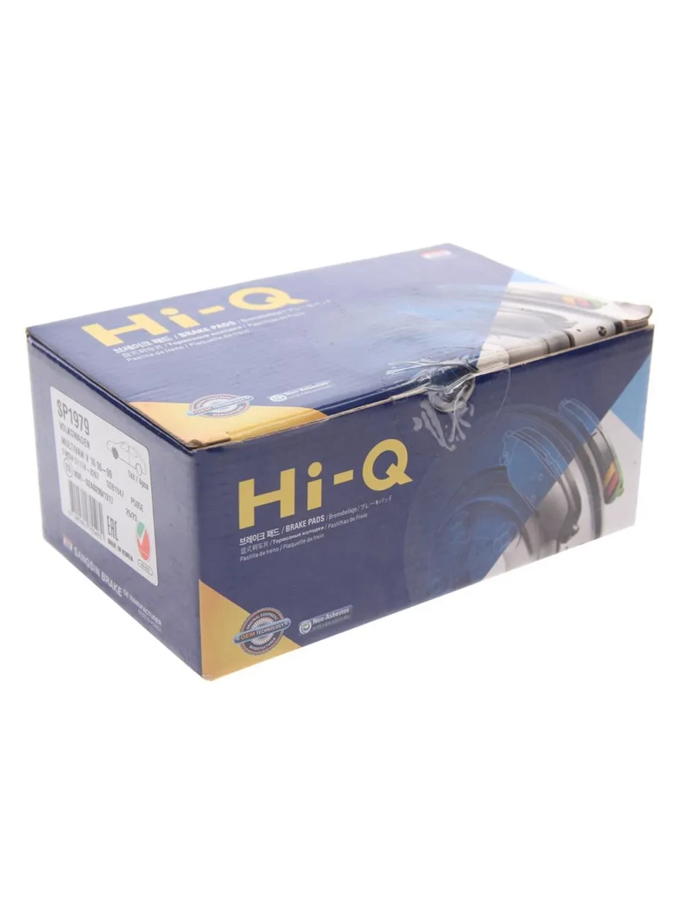 Колодки тормозные VW T5 (03-),Multivan (03-) (R17) передние (4шт.) SANGSIN