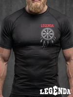 Рашгард с коротким рукавом LEGENDA Коловрат черный