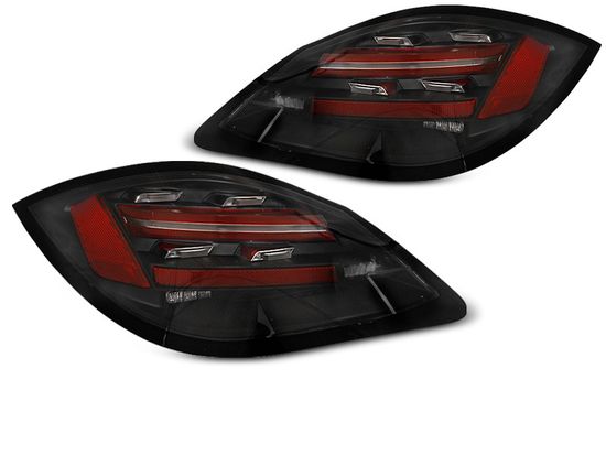 Задние фонари для Porsche Boxster 987 / Cayman 987 (09-12) LED динамические черные светлые